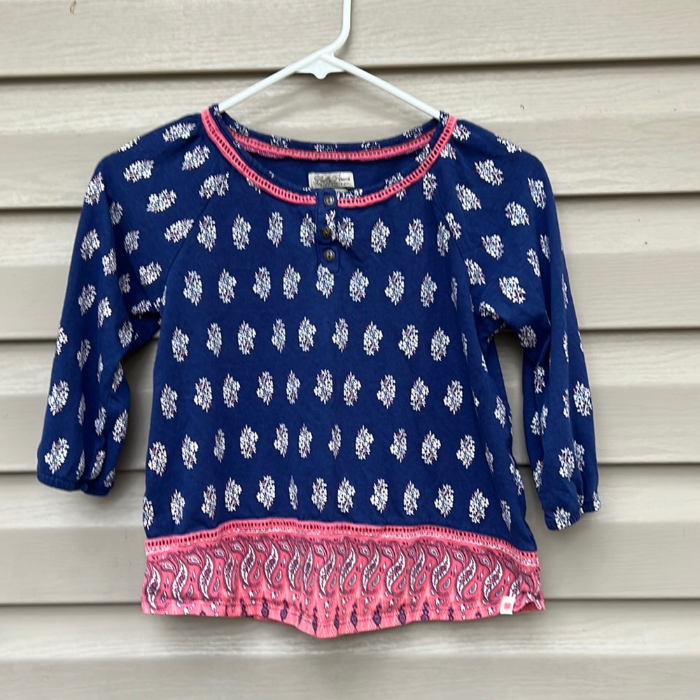Lucky Brand girls long sleeve knit top